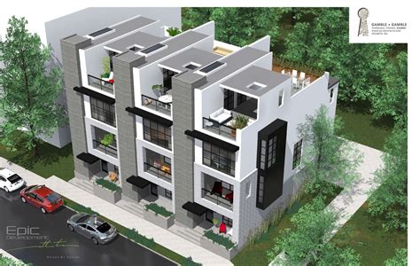 First Look In Midtown Atlanta Three High End Townhomes Planned