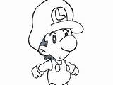 Luigi Coloring Baby Pages Mario Getdrawings Color Getcolorings sketch template