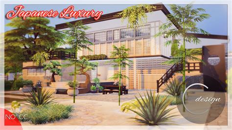 japanese luxury house  cross design sims  downloads