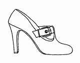 Elegantes Scarpe Colorare Pintar Sapatos Zapato Disegno Calzado Sandalias Busco Sobres Años Bolsos Calzados Acolore Orihuela sketch template