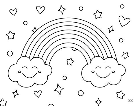 coloring pages  printable rainbow coloring pages