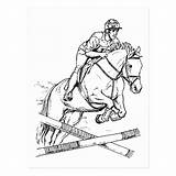 Jumping Cheval Dressage Postale Sauter Pencil sketch template
