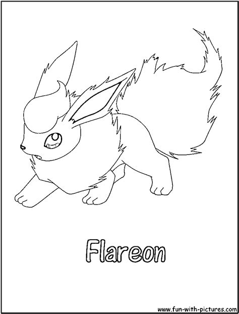 flareon coloring page