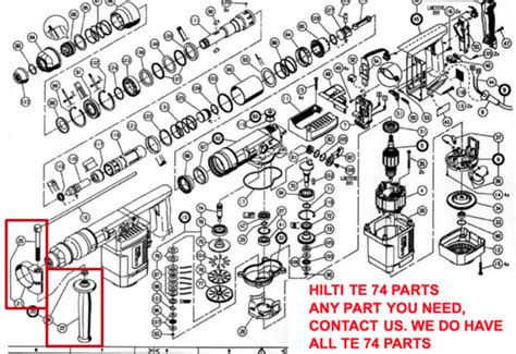 hilti te  hammer drill parts check  part   preowned fast ship ebay