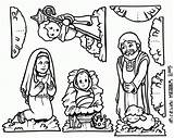 Nativity Manger Colorear Catechism Sheet sketch template