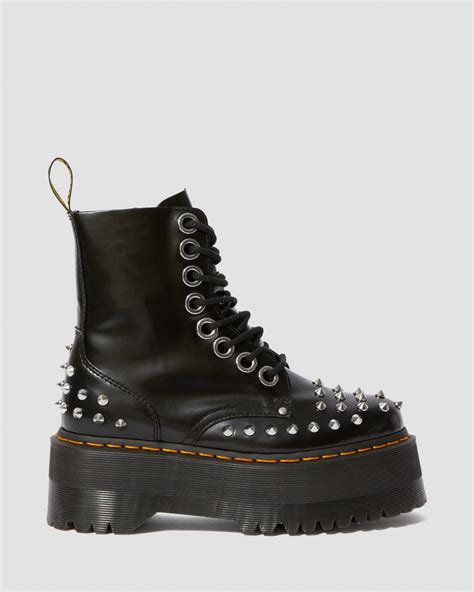 jadon max studded platform boots boots dr martens uk leather boots shoes accessories