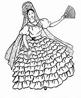 Flamenco Dancer Flower Henna Kleurplaten Graders Coloringhome Clipartmag Designlooter Kleurplaat sketch template
