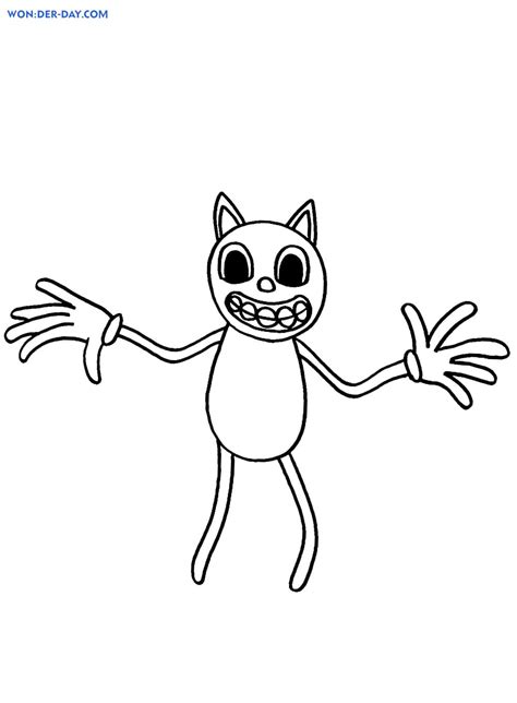 cartoon cat coloring pages   printing  day coloring