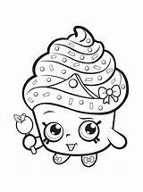 Shopkins Coloring Pages Fun Kids Donut sketch template