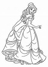 Coloring Pages Belle Baby Getdrawings sketch template