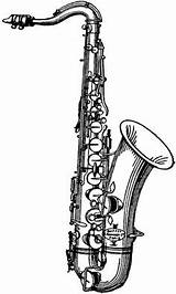 Saxophone Tenor Klarinette Insertion sketch template