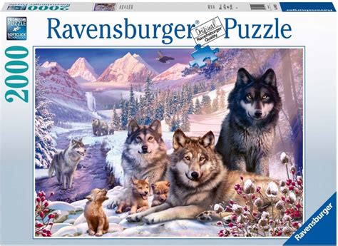 ravensburger legpuzzel wolven  de sneeuw  stukjes de puzzelgigantnl
