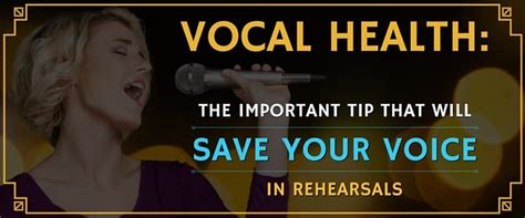 vocal health the important tip that will save your voice
