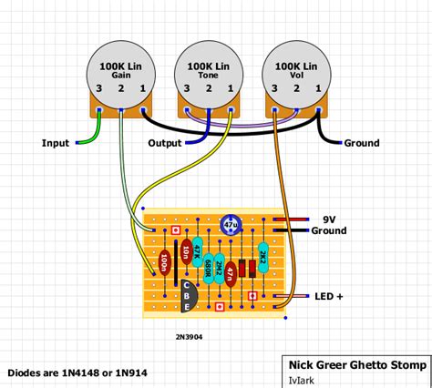 guitar fx layouts nick greer ghetto stomp