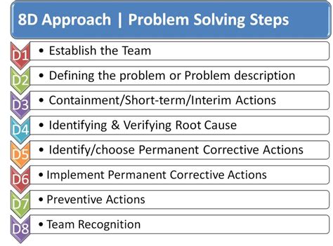 root cause analysis 8d problem solving