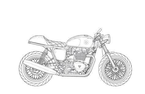 motorcycle adult coloring collection  adam kay