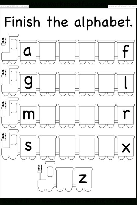 alphabet review worksheets  alphabetworksheetsfreecom