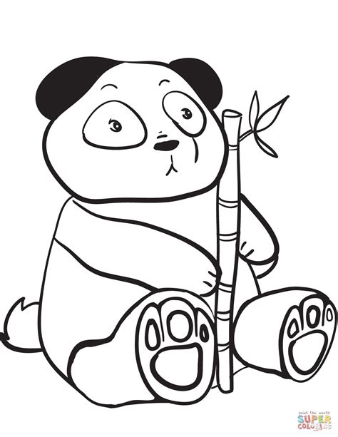 coloring page panda bear cute baby panda coloring pages  kids