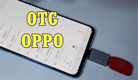 menggunakan otg  oppo menyambungkan perangkat usb polahp