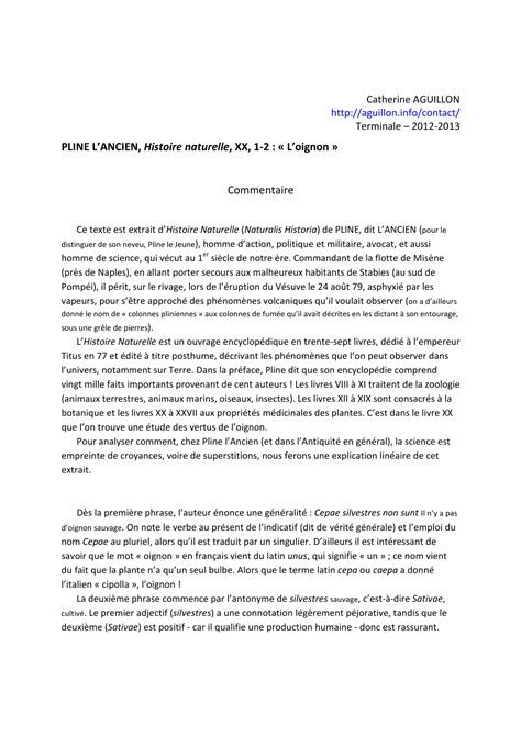 commentaire du texte