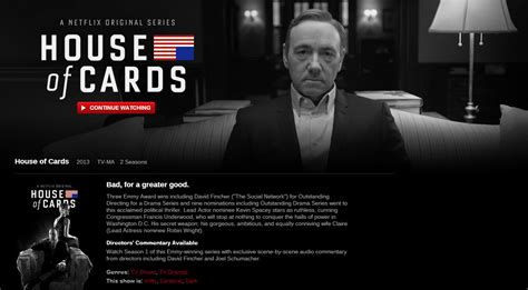 Netflix Streaming ‘house Of Cards’ In 4k Hevc H 265 Hd Report