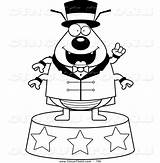 Circus Ringmaster Pages Coloring Getcolorings Clipart Getdrawings sketch template