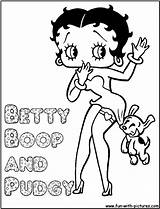 Boop Betty Coloring Pudgy Pages Fun Printable sketch template