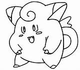 Pokemon Clefairy Coloring Pages Pikachu Drawings Mega Morningkids sketch template