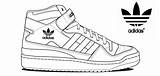 Adidas Coloring Sketch Shoes Pages Outline Drawing Melting Stress sketch template