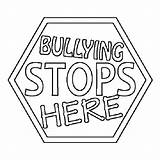 Bullying Coloring Pages Anti Sign Stop Activities Kids Worksheets Bully Drawing Posters Stops Color School Sheets Thecolor Colouring Printable Week sketch template