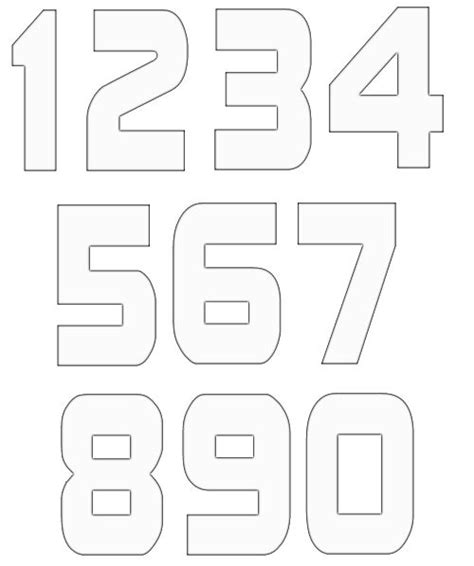 numbers templates stencils printables templates stencils