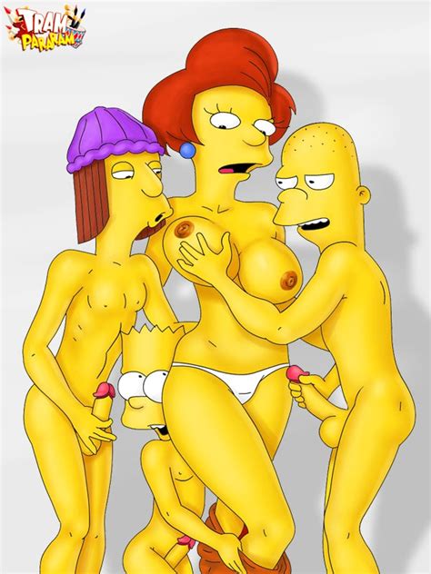 Bart Simpson Edna Krabappel Kearney Zzyzwicz And Jimbo