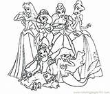 Thanksgiving Disney Princess Coloring Pages Getcolorings sketch template