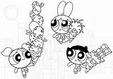 Powerpuff Girls Coloring Pages Wonder Bubbles sketch template