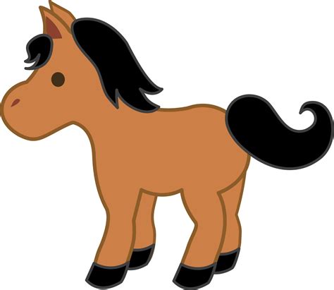 cute brown pony clip art  clip art