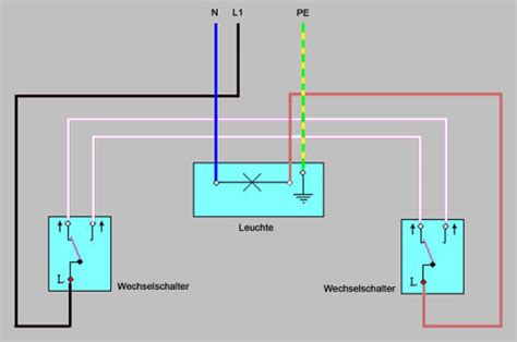 schaltplan  lichtschalter  lampe wiring diagram