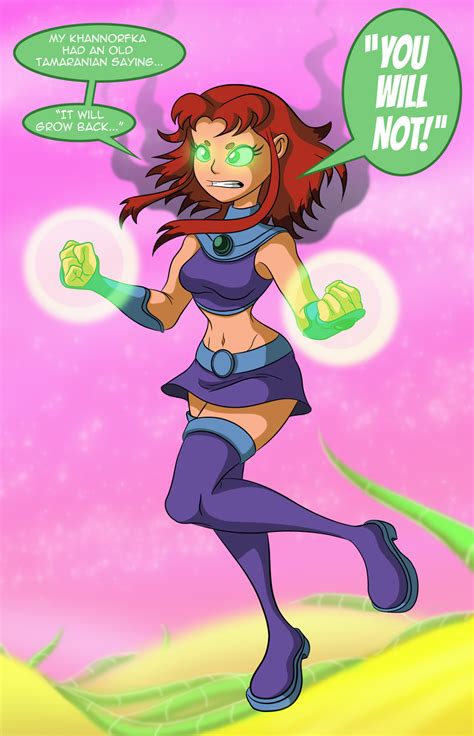 Starfire Doesnt Split Hairs By Chadrocco On Deviantart
