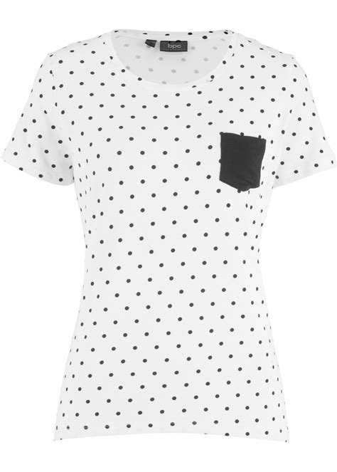 shirt wit gestippeld dames bpc bonprix collection bonprix flbe