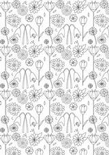 Coloring Flower Printable Paper Colouring Pages Meinlilapark Freebie sketch template