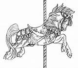 Coloring Horse Carousel Pages Adults Jumping Animals Horses Flying Printable Color Drawing Show Adult Getdrawings Colouring Carosel Book Getcolorings Advanced sketch template