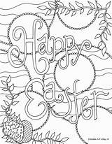 Easter Coloring Pages Doodle Happy Alley Adults Printable Colouring Chores Adult Book School Children Getcolorings Worship Color Print Childrens Bulletin sketch template
