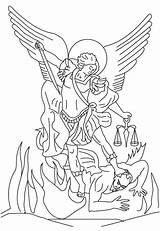 Michael Saint Archangel Tattoo St Clipart Drawing Coloring Miguel San Devil Angel Outline Google Tattoos Outlines Drawings Satan Vs Michele sketch template