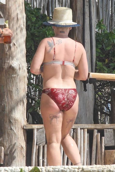 thefappening pink sexy bikini in tulum the fappening