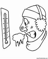 Cold Thermometer Coloring Weather Pages Winter Logos Football Ncaa Scale So Clipart Gif Its Low Fear Degrees Print Brrr Below sketch template