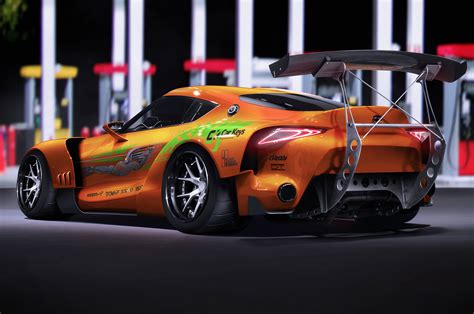 wild renderings modernize  original fast  furious cars