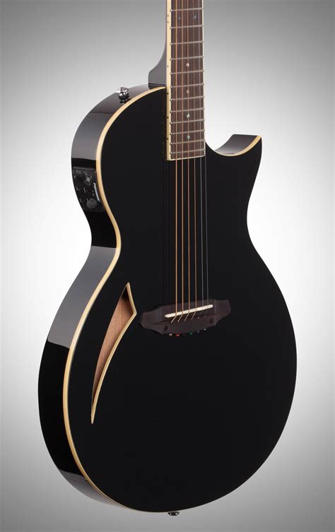 esp  tl  thinline  acoustic electric guitar black