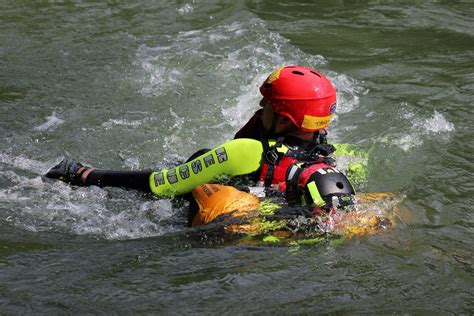 rescue squad participates  swiftwater rescue class sparta