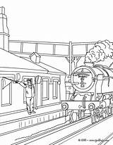 Train Coloring Station Departure Pages Dessin Old Whistling Agent Color Gratuit Railway Steam Coloriage Print Ligne Designlooter Colorier Verne Julio sketch template