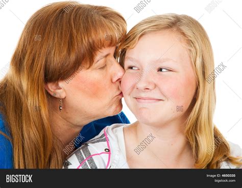 Mom Kisses Teen Image And Photo Free Trial Bigstock