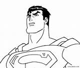 Superman Coloring Pages Face Kids Printable Cool2bkids Drawing Getdrawings sketch template